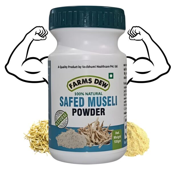 Farmsdew Safed Musli Powder for Strength and Stamina - 100gram