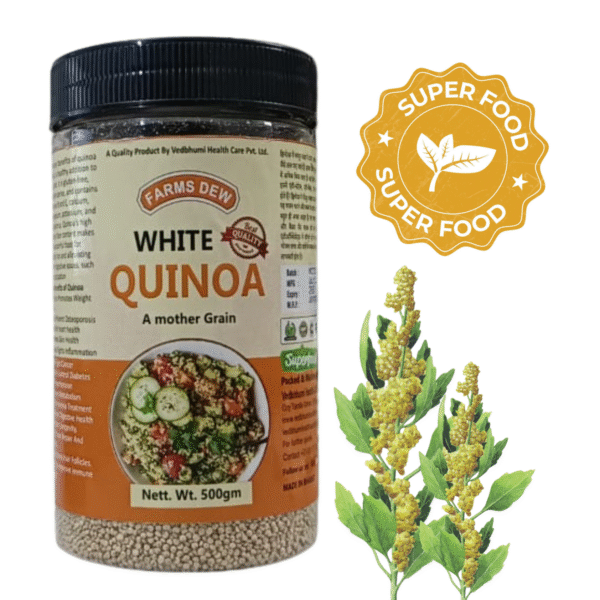 FARMSDEW Quinoa Naturally Gluten Free, Ready to Cook Breakfast, Diet Food for Weight Loss Quinoa 500GM