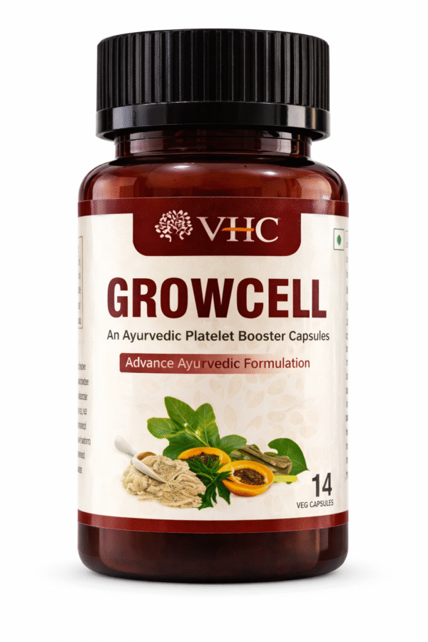 Growcell Ayurvedic Platelet Support Formula | Herbal Immunity & Wellness Support its Helps to support body strength