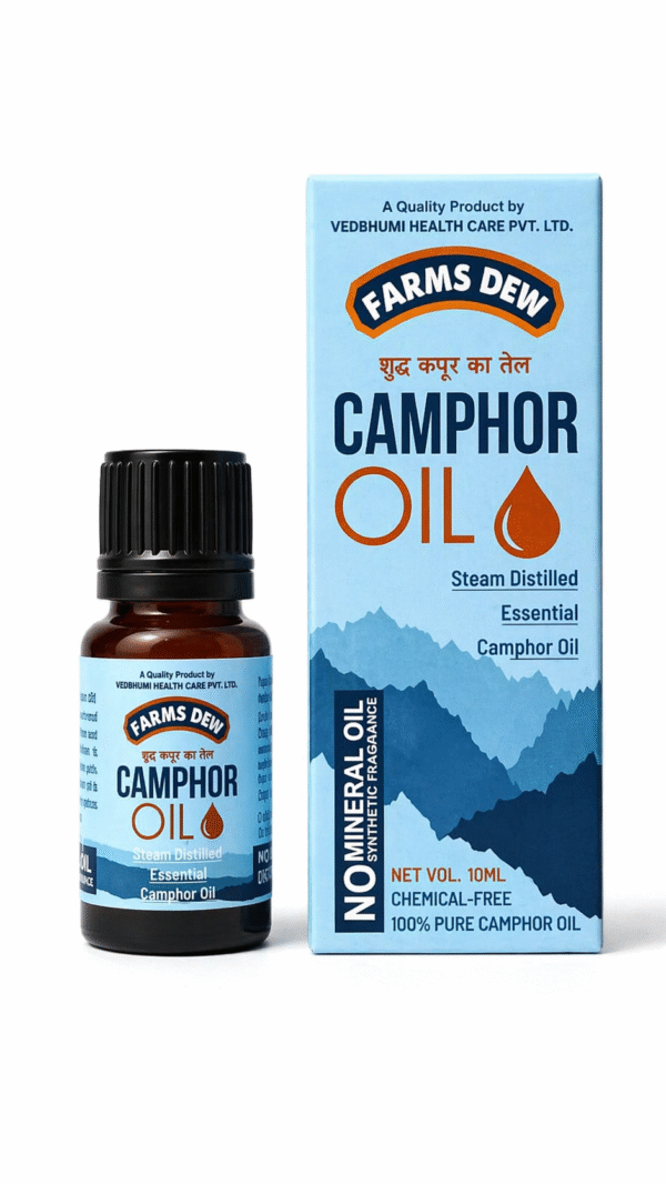 Camphor Oil | Pure Ayurvedic Camphor Essential Oil for Wellness & Aromatherapy