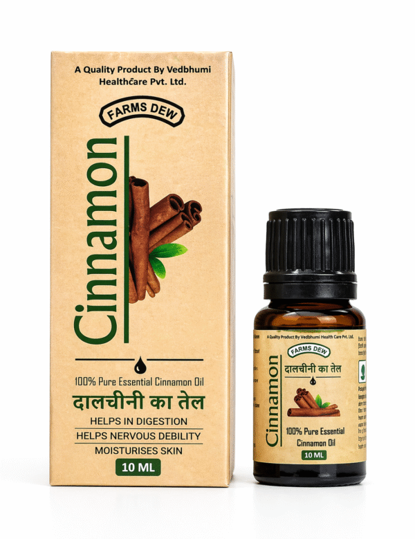 Cinnamon Oil | 100% Pure Essential Dalchini Oil for Wellness & Aromatherapy