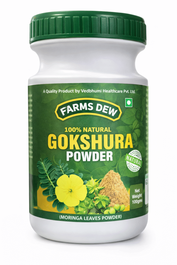 Farms Dew 100% Natural Gokshura Powder (Moringa Leaves Powder) - 100g