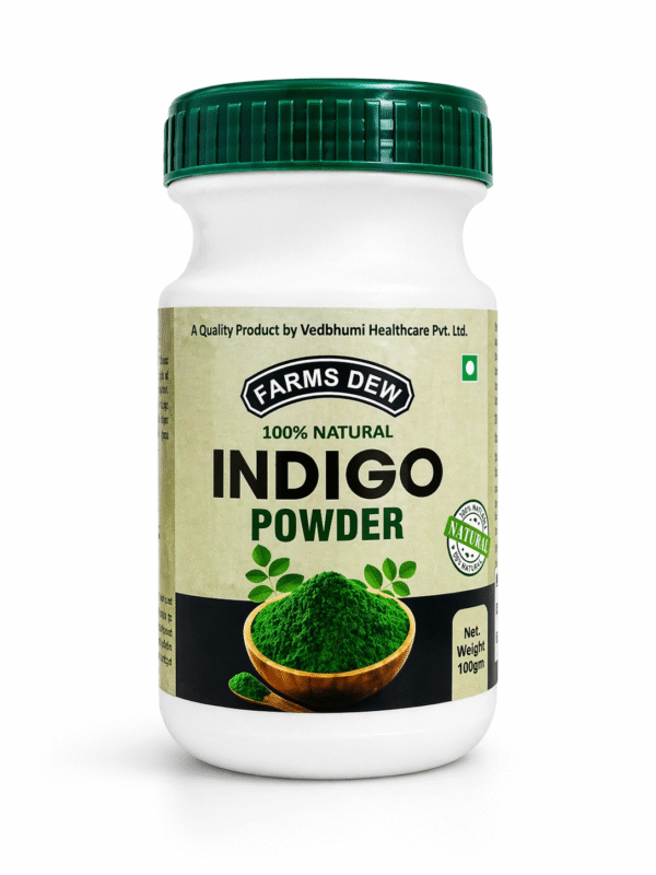 Indigo Powder 100% Natural Hair Color & Hair Care Powder. Helps achieve naturally darker hair shades while nourishing and strengthening hair.