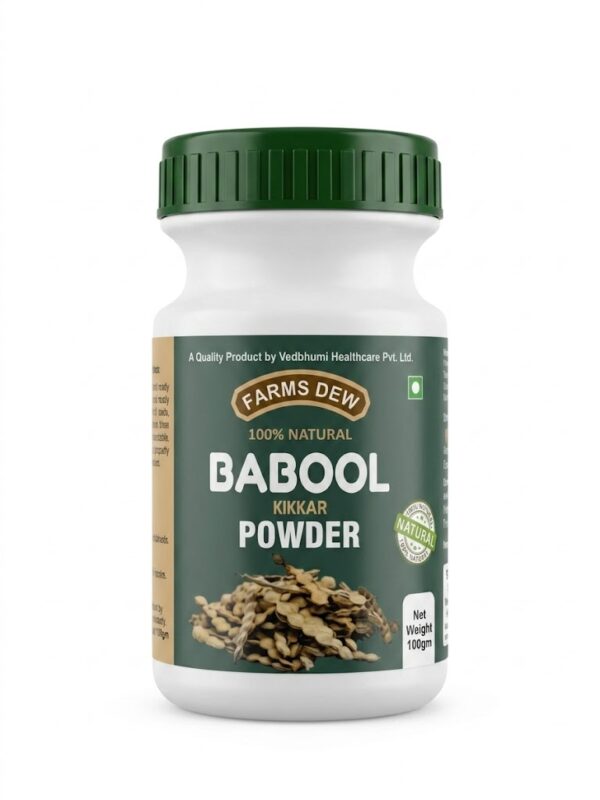 Babool Kikkar Powder | 100% Natural Herbal Babool Powder. Suitable for traditional Ayurvedic wellness and natural herbal care routines.