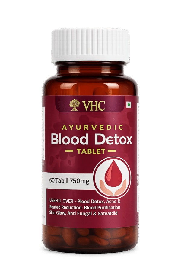 Ayurvedic Blood Detox Tablets | Herbal Blood Purifier & Skin Wellness Support. Natural Ayurvedic wellness formula.