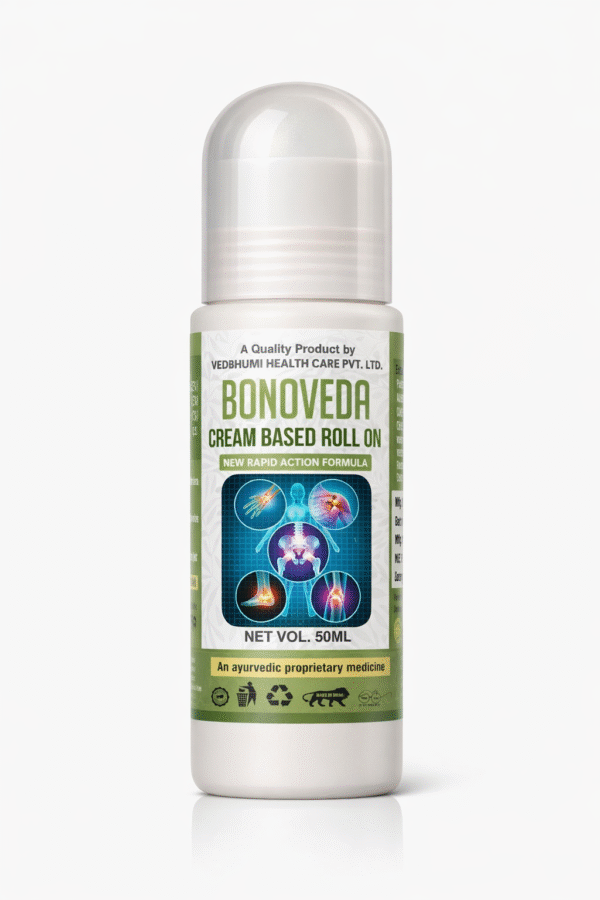 Bonoveda Cream Based Roll On | Ayurvedic Joint & Muscle Care Roll On. Easy roll-on application for daily wellness.