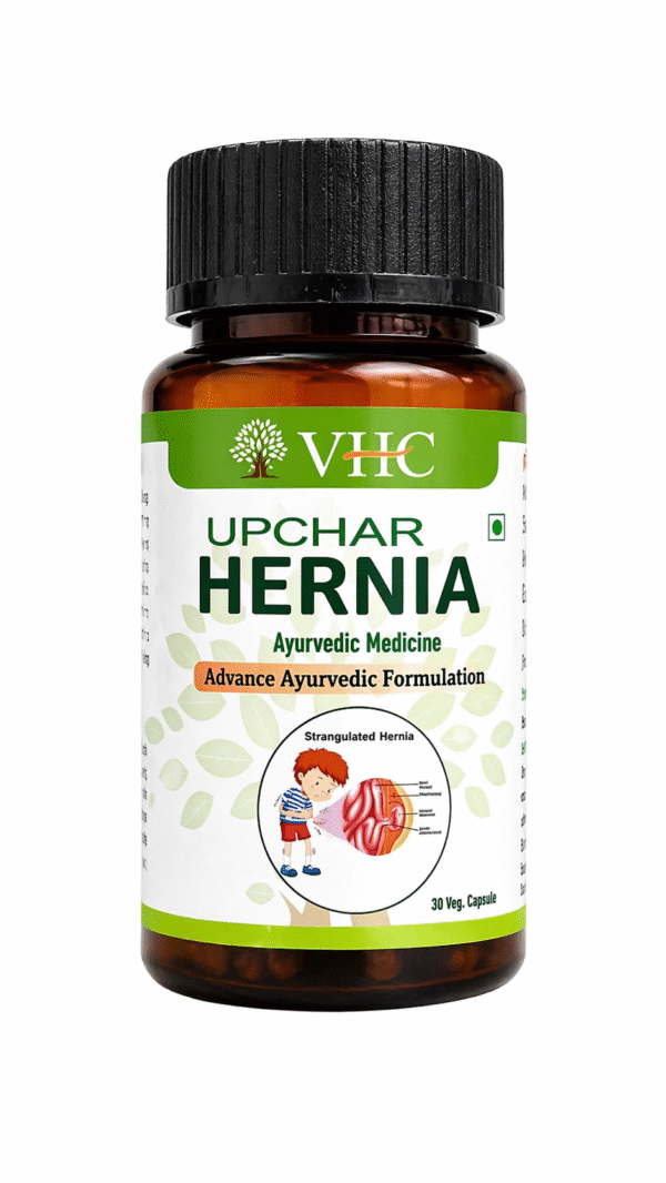 VHC Upchar Hernia Capsules – Advance Ayurvedic Formulation (30 Veg. Capsules)