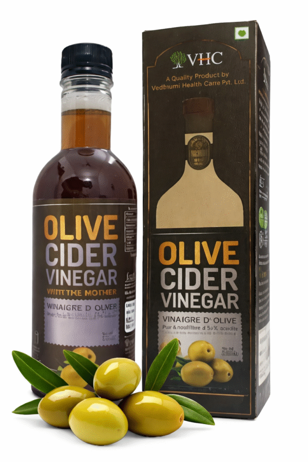VHC Olive Cider Vinegar with Mother 500ml | Natural Fermented Vinegar