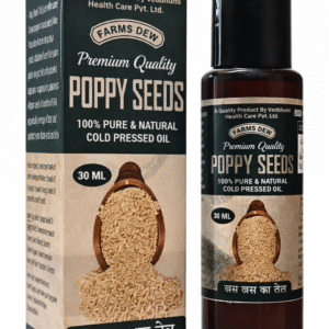 Farms Dew Poppy Seed Oil 30ml | 100% Pure Cold Pressed Khus Khus Oil