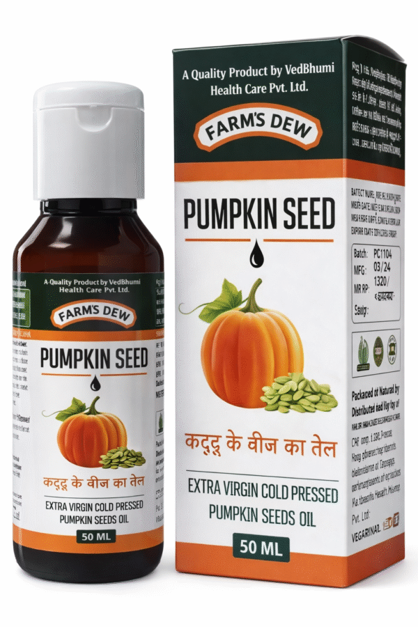 Farm's Dew Extra Virgin Cold Pressed Pumpkin Seed Oil - 100% Pure & Natural (500ml)
