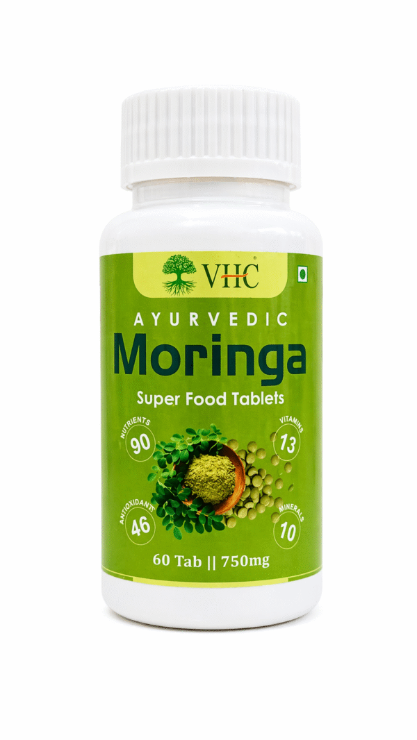 VHC Ayurvedic Moringa Super Food Tablets 750mg Online | 60 Tablets