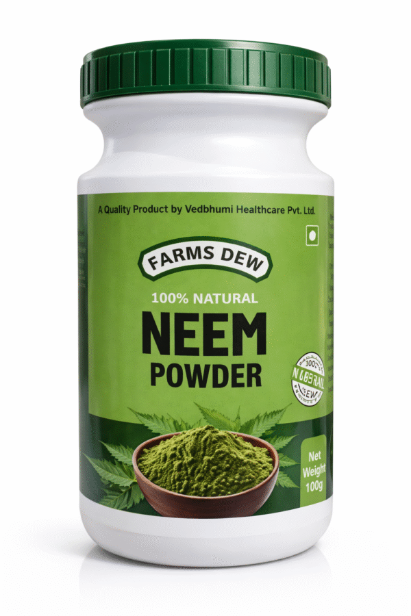 Neem Powder | 100% Natural Ayurvedic Neem Leaf Powder. Ideal for skin care, hair care, face packs, scalp care, and Ayurvedic wellness routines.