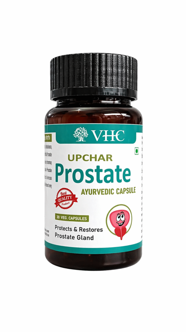 VHC Upchar Prostate Ayurvedic Capsule - Protects & Restores Prostate Gland (30 Veg. Capsules)